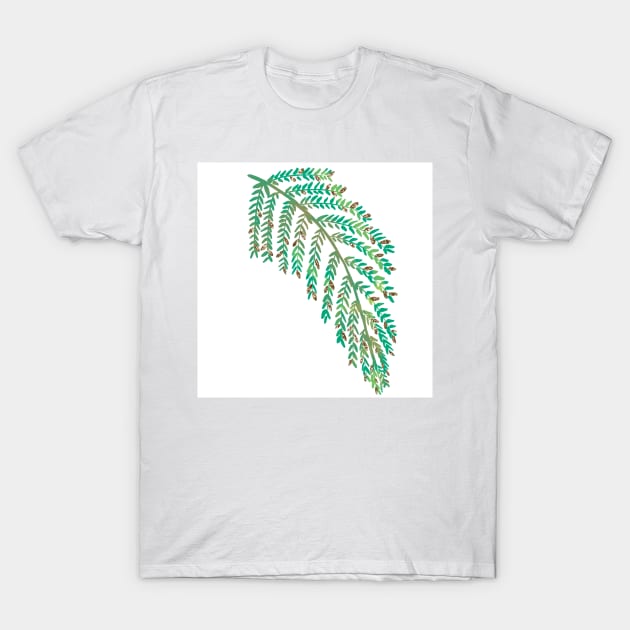 Mimosa Leaves T-Shirt by CarrieBrose